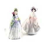 Two Royal Doulton ladies, comprising Claire HN2793, and Sunday Best HN2698. (2)