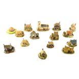 A collection of Lilliput Lane and other ceramic cottages, to include Mrs Pinkerton's Post Office, St