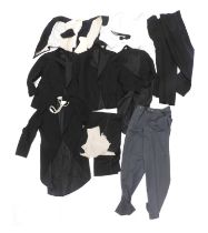 Various mourning suits, waistcoats, etc.