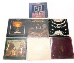 Jethro Tull LP records, to include Heavy Horses, Benefit, Live, Living in the Past, etc.