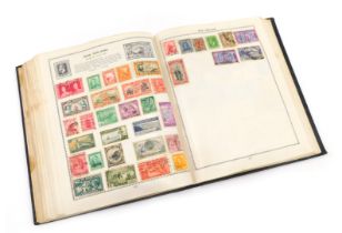 A Triumph stamp album, containing world stamps for Argentine, New Zealand, Italy, Holland, Egypt, Gr