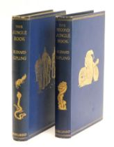 Kipling (Rudyard) THE JUNGLE BOOK, second printing, 1894; THE SECOND JUNGLE BOOK, second impression,