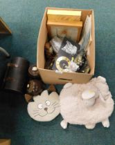 Cased bowls, together with dressing table set, etc.