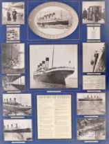 After Father Browne. RMB Titanic Liverpool, History of Events, framed print, 79cm x 59cm.