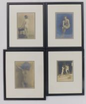 Rayner Archive. Four framed and mounted photographs, Threresa Rayner nee Zecchia, 12cm x 19cm (4). P