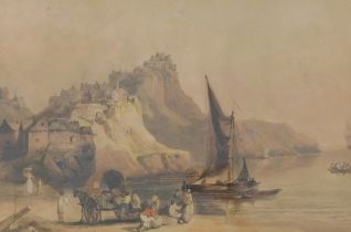 Francis Nicholson (1753-1844). Robin Hood's Bay, Yorkshire, watercolour, attributed and titled verso