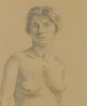 Henry Rayner (1902-1957). Theresa circa 1925, pencil drawing, 19cm x 15.5cm.