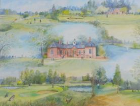 J.M. Brookes (20thC). Kenwick Park Golf Club, watercolour, signed and dated 2012, 48cm x 63cm. Also