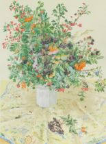 Val Archer (b.1946). Late Summer, artist signed limited edition coloured print, 68/100, 78cm x 58cm.