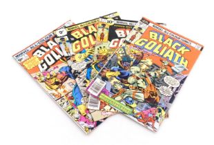 Marvel comics. Four editions of Black Goliath, issues 1, 2, 4 and 5, (Bronze Age).