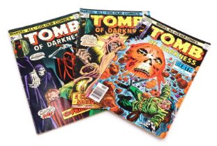 Marvel comics. Three editions of Tomb of Darkness, issues 13, 19 and 23, (Bronze Age).