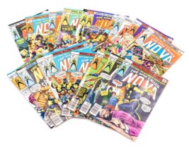 Marvel comics. Eighteen editions of The Man Called Nova, issues 1-13 inclusive , 14 (x2), 15, 16 and