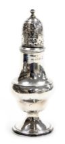 A George III silver sugar sifter, of ogee baluster form, George Smith II, London 1789, 2.80oz.