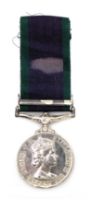 A Queen Elizabeth II General Service Medal, with clasp for Borneo, named to P Mayes R54967.