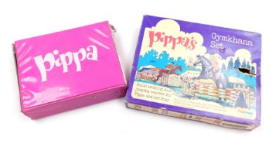 WITHDRAWN PRE-SALE. A Palitoy Pippa's Gymkhana set, boxed, together with Pippa case containing dolls