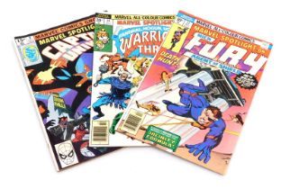 Marvel comics. Five editions of Marvel Spotlight On..., issues 9, 28, 29, 30 and 31, (Bronze Age).