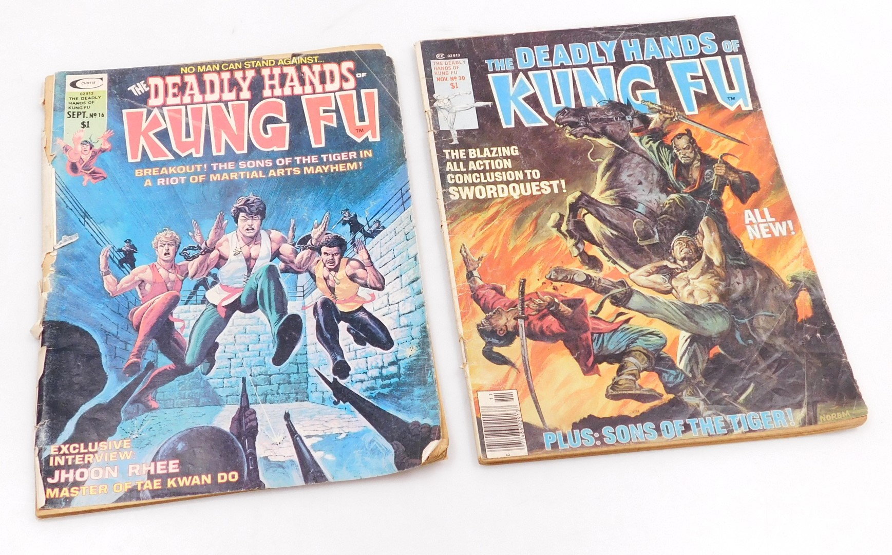 Marvel comics. Two editions of The Deadly Hands of Kung Fu, Issues 16,30. - Image 2 of 3