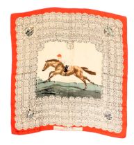 A Welch Margetson and Company Ltd silk Festival of Britain scarf, commemorating the winners of the D