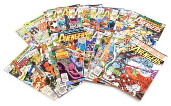 Marvel comics. Twenty five editions of The Avengers, issues 28, 30, 32,1 53-173 inclusive, and 199,
