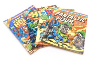 Marvel comics. Four editions of Marvel Treasury edition, Issue 5,11,12,13. (Bronze Age).