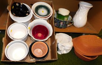 Ceramics, items include planters, vases, etc. (1 shelf)