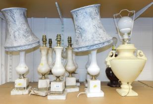 A quantity of table lamps. (9)