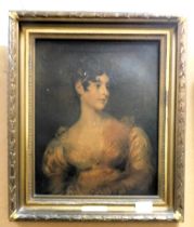 An oleograph of Lady Grosvenor, after Sir Thomas Lawrence, gilt framed.