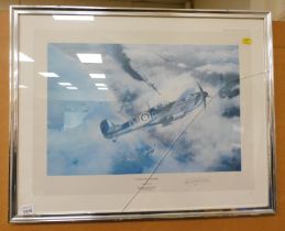 Robert Taylor, Victory over Dunkirk, print, signed by Bob Stamford Tuck and the artist.