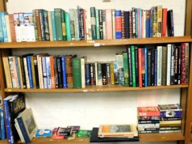 Books. Biographies, Atlas of The World, Britain on Country Roads, etc. (3 shelves)