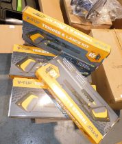 Four boxed V-Tuff lances, with trigger and lance kit. This lot is located at our additional premises