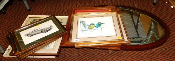 Pictures and prints, various subjects, framed and glazed. (10 approx.)