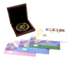 Collector's coins, to include a London Office Mint First Ever Military Guinea Golden Commemorative,