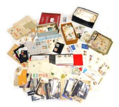 Philately. QEII world used postage stamps, comprising loose and albums, First Day Covers, Canadian