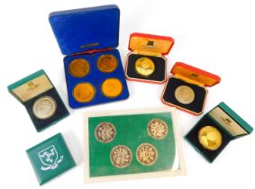 Various commemorative coinage, to include Elizabeth II Isle of Man 1980 Winter Olympics commemorativ