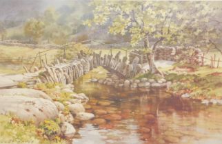 After Judy Boyes. Slaters Bridge Little Langdale, limited edition print, 582/850, signed in pencil t