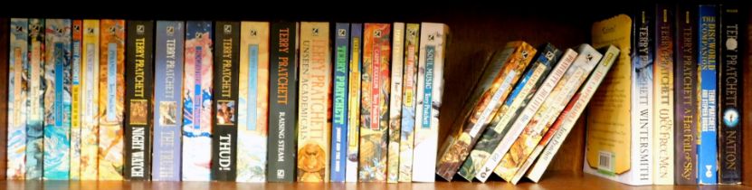 Pratchett (Terry). A collection of fiction to include The Dark Side of the Sun, Sorcery, Pyramids, W