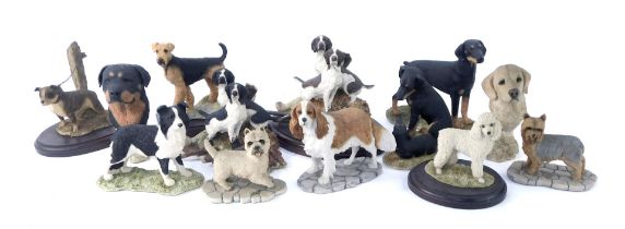 A group of Sherratt & Simpson dog figures, to include West Highland Terriers, Cocker Spaniels, etc.