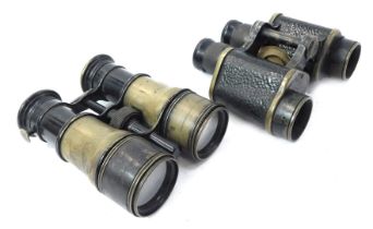 A pair of World War II Taylor Hobson No.2 MKII binoculars, dated 1941, number 58302, together with a