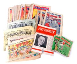 Football ephemera, to include Daily Worker football annuals 1947 and 1948, Tilt Top magazines, Marsh