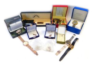 A group of fashion watches, to include Seiko, Rotary and others, interchangeable dials and knot ware