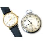 Two watches, comprising a Systema seventeen jewel incablc gent's wristwatch, stainless steel back wi