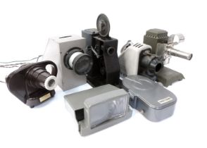 Various projectors, to include an Official Boy Scout Memoscope, 9.5mm pathescope.