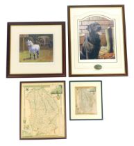 Pictures and prints, comprising, after Nigel Hemmingway, The Pheasant Plucker's Maid, limited editi