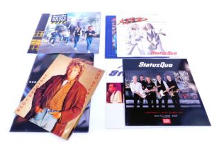 Status Quo memorabilia, comprising tour programmes, Riffs World Tour 2003-2004, Heavy Track, KS All