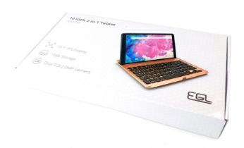 An EGL Android 10" 12-in-1 tablet, 16g storage, 10.1 IPS display, boxed.