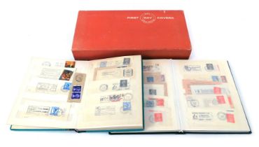 Philately. Two albums containing postally worn stamps, from 1980's onwards, some earlier Australian