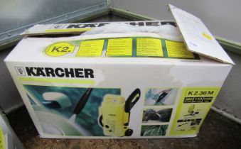 A Karcher K236M pressure washer, boxed.