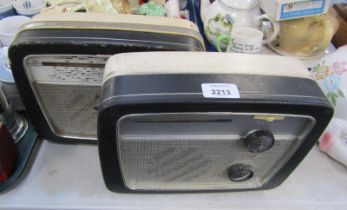 Two Defiant vintage radios.