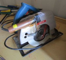 A Ryobi 184mm electric speed saw. WARNING! This lot contains untested or unsafe electrical items.