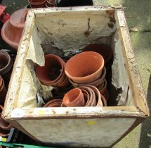 Various terracotta garden plant pots. (a quantity)